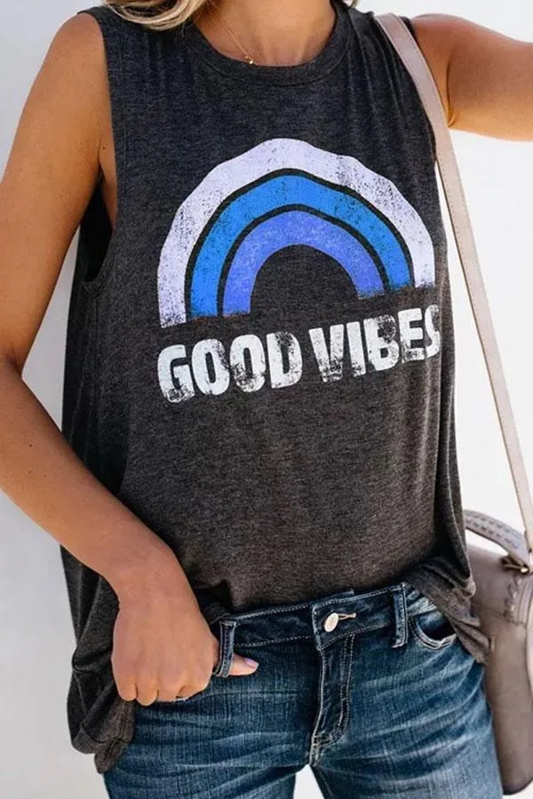 Colorful Alphabet Print Camisole