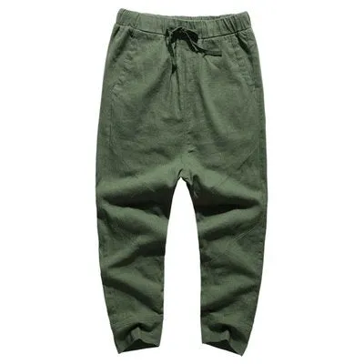 Men's Autumn Loose Linen Casual Pants