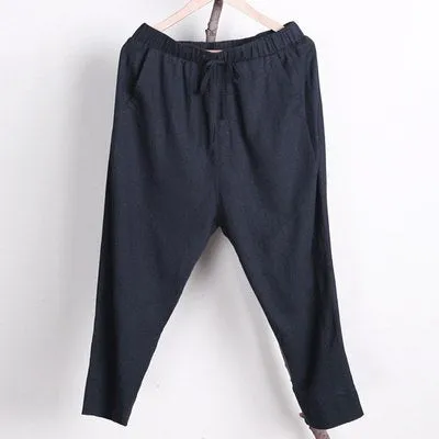 Men's Autumn Loose Linen Casual Pants
