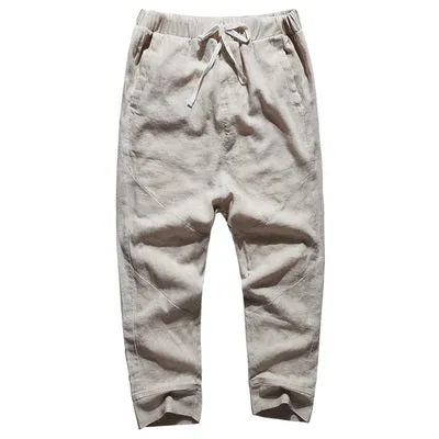 Men's Autumn Loose Linen Casual Pants