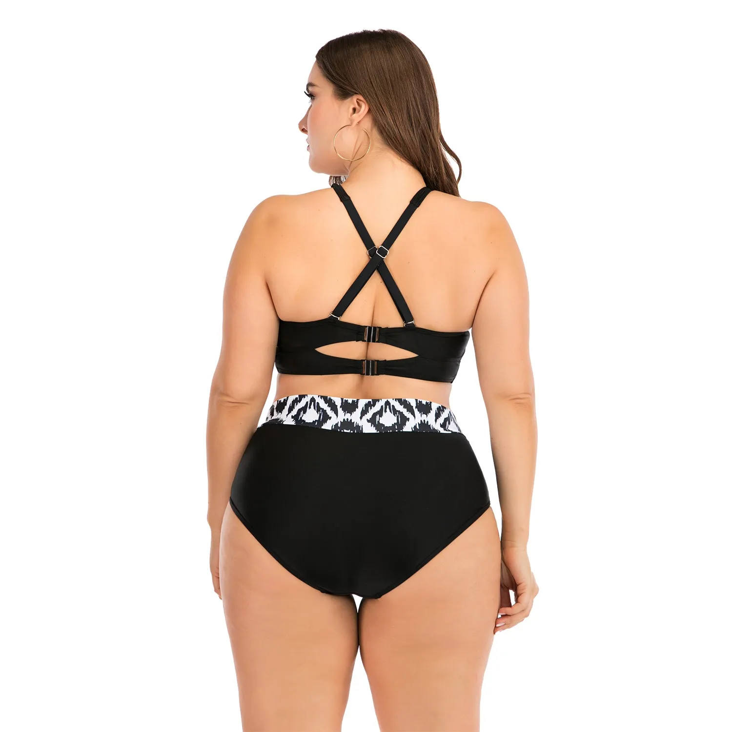 Plus Size Bikini for Women Push Up High Waisted Swimsuits