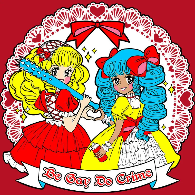 "Be Gay Do Crime" (Vintage Otome) T-Shirt
